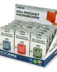 Carson Zakmicroscoop MicroMini 20x met UV en LED, 15 stuks Display