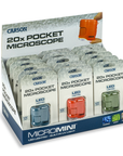 Carson Zakmicroscoop MicroMini 20x met UV en LED, 15 stuks Display