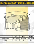 M-Tac War Belt Laser cut