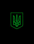Patch Ukrainian Flag Witch Coat of Arms ( 80x50mm ) Vertical