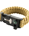 M-Tac paracord bracelet with spark cutter, compass and whistle