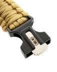 M-Tac paracord bracelet with spark cutter, compass and whistle