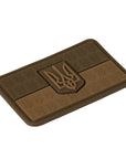 Patch the flag of Ukraine with the coat of arms in relief PVC