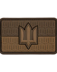 Patch the flag of Ukraine with the trident of the Armed Forces of Ukraine PVC