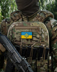 Patch the flag of Ukraine with the trident of the Armed Forces of Ukraine PVC