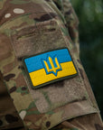 Patch the flag of Ukraine with the trident of the Armed Forces of Ukraine PVC