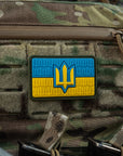 Patch the flag of Ukraine with the trident of the Armed Forces of Ukraine PVC