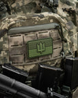 Patch the flag of Ukraine with the trident of the Armed Forces of Ukraine PVC