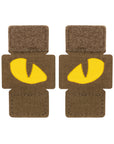 Patch Tiger Eyes Laser Cut (couple)