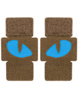 Patch Tiger Eyes Laser Cut (couple)