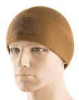 Fleece Tactical Watch Cap Beanie With Patch Panel (270g/m2)