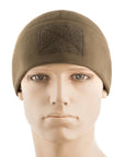 Fleece Tactical Watch Cap Beanie With Patch Panel (270g/m2)