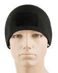 Fleece Tactical Watch Cap Beanie With Patch Panel (270g/m2)