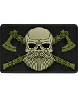 Bearded skull 3d pvc