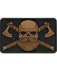 Bearded skull 3d pvc