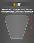 Anti-Fragmentation Apron for ballistic panel inserts Laser Cut