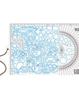 BIG TACTICAL RULER PROTRACTOR NATO 315×208 MM (BLUE EDGE)