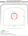 Vortex Enclosed Solar Mico Red Dot Defender-CCW 3 MOA Tan