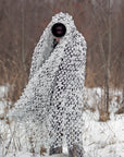 Buteo Photo Gear 3D leafs Camouflagenet Sneeuw 1,5x3 m