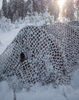 Buteo Photo Gear 3D leafs Camouflagenet Sneeuw 2,4x3 m