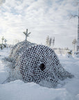 Buteo Photo Gear 3D leafs Camouflagenet Sneeuw 2,4x3 m