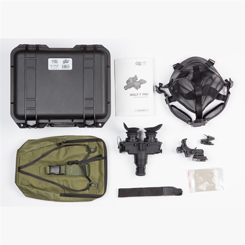AGM Wolf-7 Pro Binoculaire Nachtkijker Goggle Kit Gen2 White Phosphor