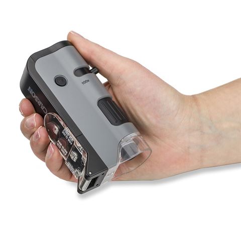 Carson Handmicroscoop MP-250 MicroFlip 100-200x met Smartphone Adapter