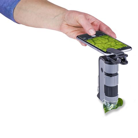 Carson Handmicroscoop MP-250 MicroFlip 100-200x met Smartphone Adapter