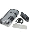 Carson Handmicroscoop MP-250 MicroFlip 100-200x met Smartphone Adapter