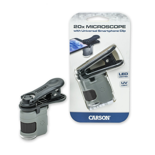 Carson Zakmicroscoop MM-380 MicroMini 20x met Smartphone Adapter