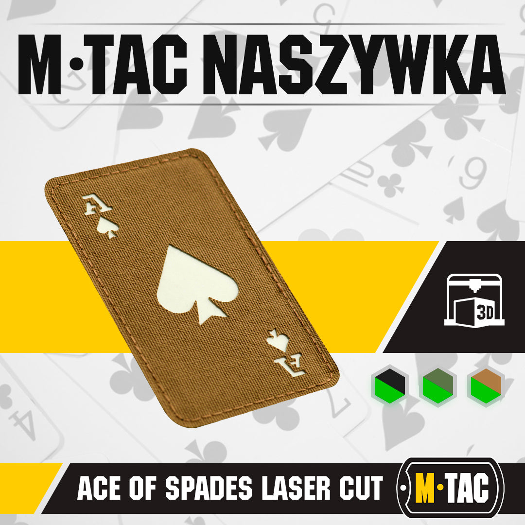 Patch Ace of Spades Laser Cut
