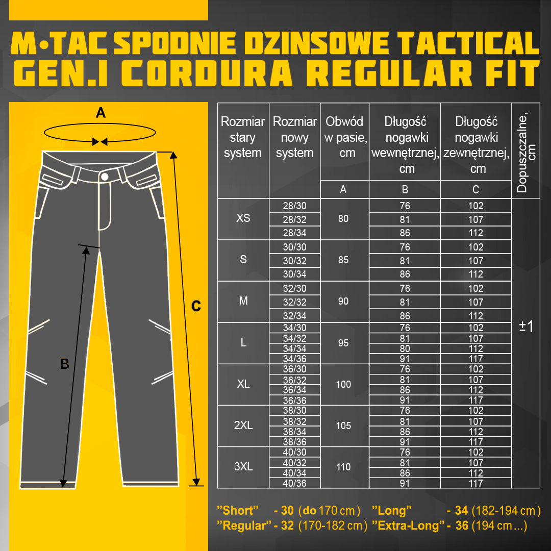 Jeans Tactical Gen.I Cordura Regular