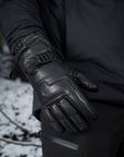 Gloves winter leather