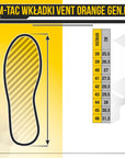 Vent Insoles Orange Gen.II 38