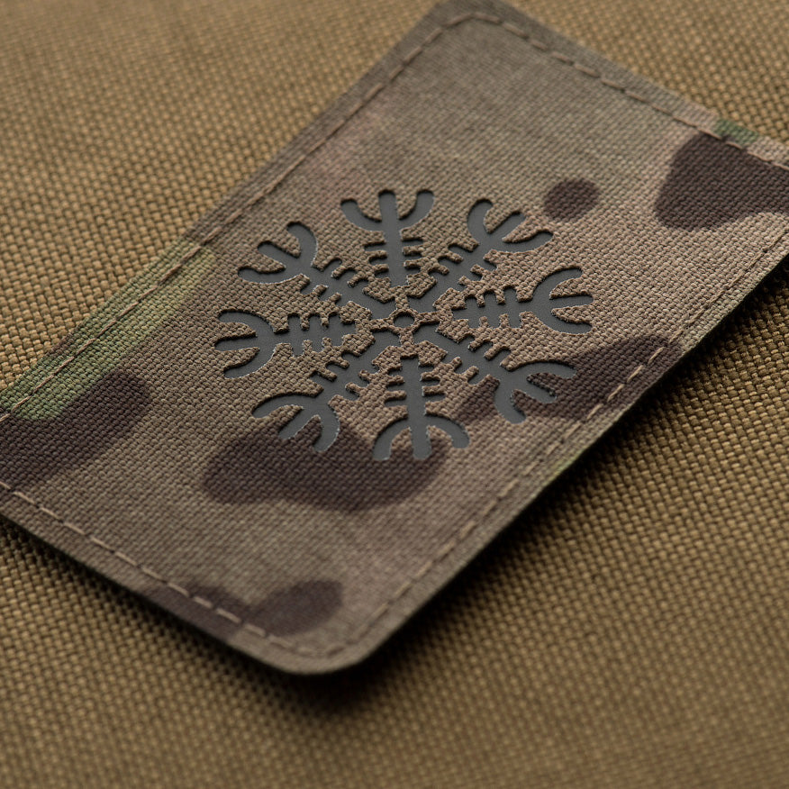 Patch Helmet of Horror horizontal Laser Cut
