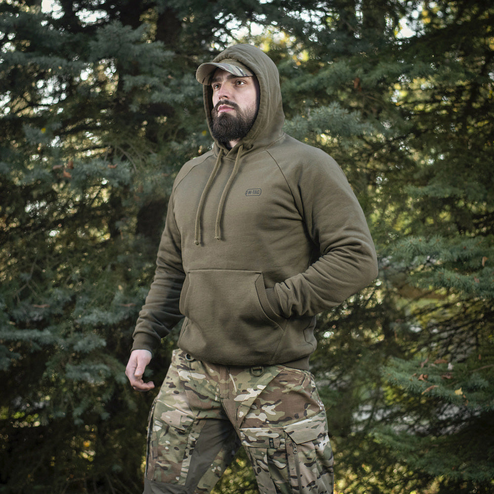 Cotton Raglan Hard Hoodie