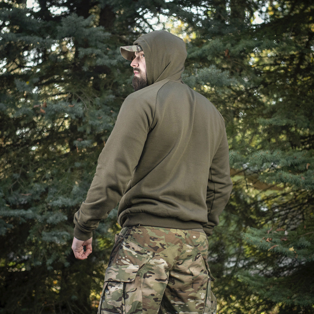 Cotton Raglan Hard Hoodie