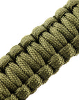 Paracord Bracelet With Sspark Cutter, Compass and Whistle
