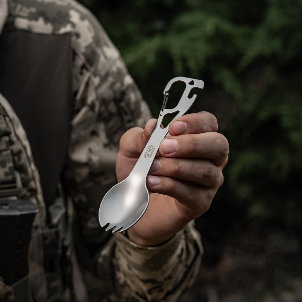 Spork Cutlery set with a Carabiner