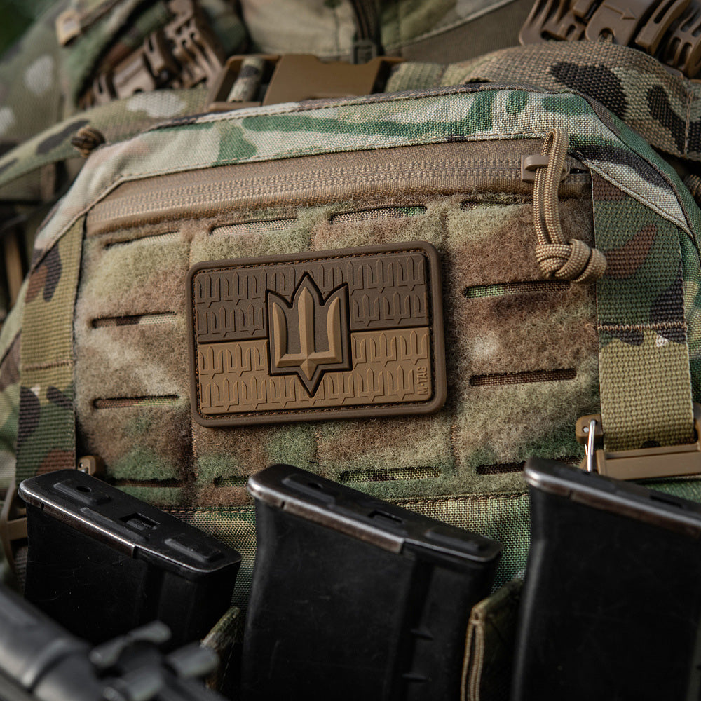 Patch the flag of Ukraine with the trident of the Armed Forces of Ukraine PVC