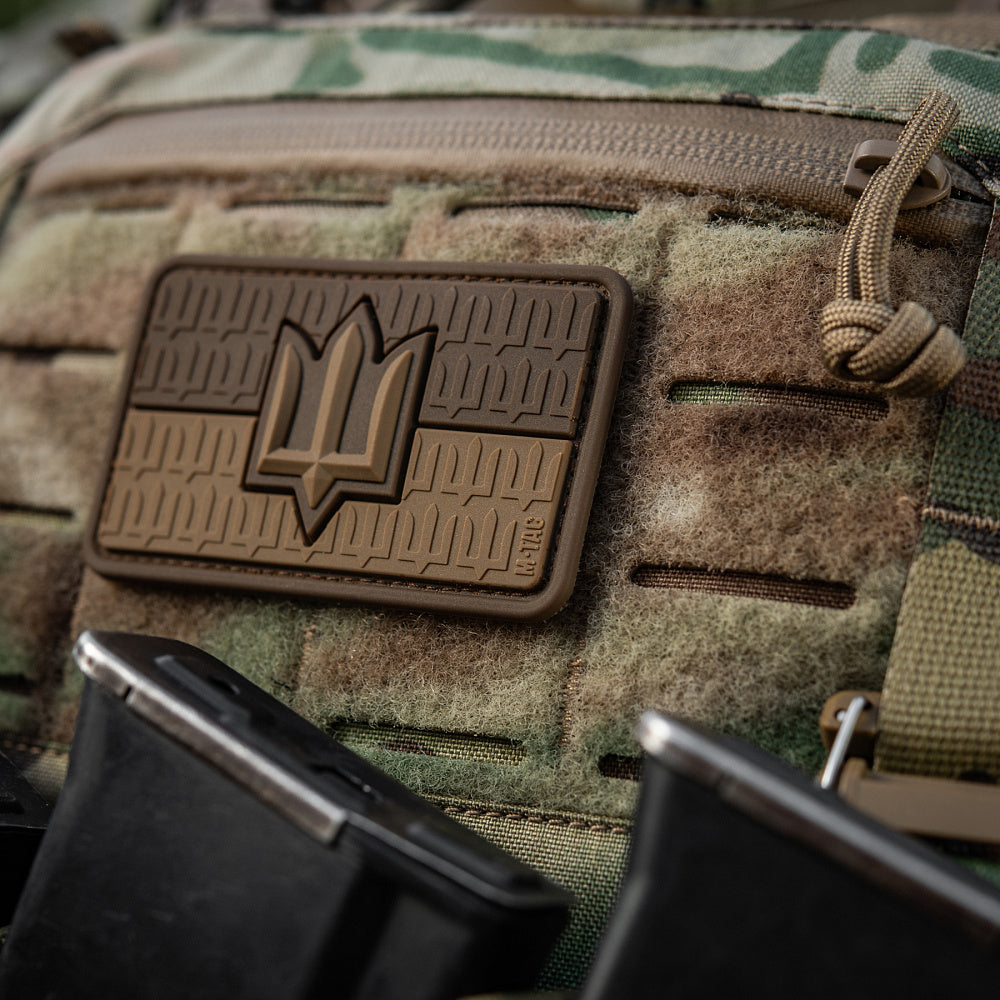Patch the flag of Ukraine with the trident of the Armed Forces of Ukraine PVC