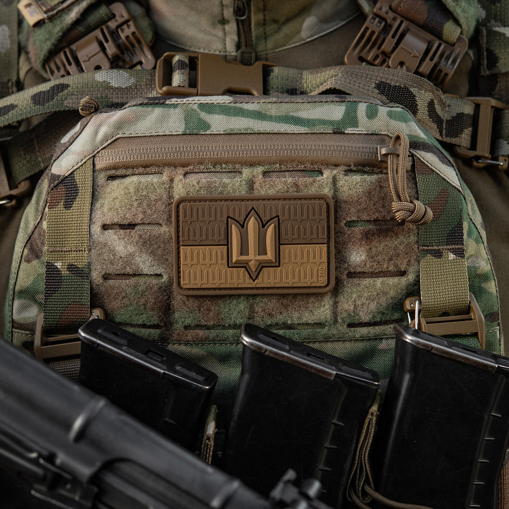 Patch the flag of Ukraine with the trident of the Armed Forces of Ukraine PVC
