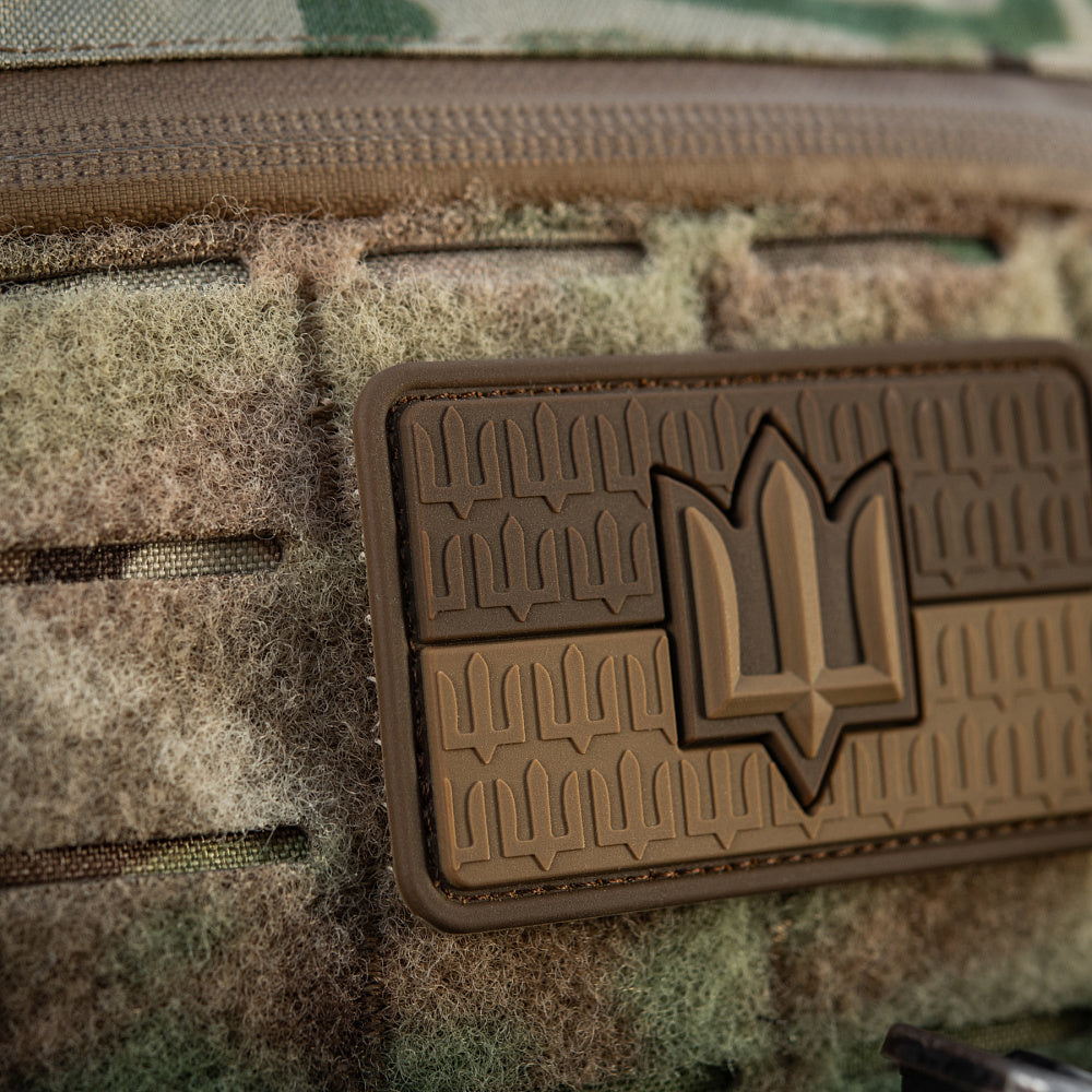 Patch the flag of Ukraine with the trident of the Armed Forces of Ukraine PVC