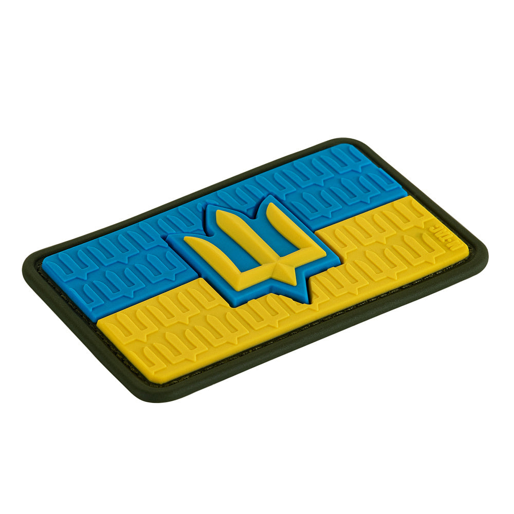 Patch the flag of Ukraine with the trident of the Armed Forces of Ukraine PVC