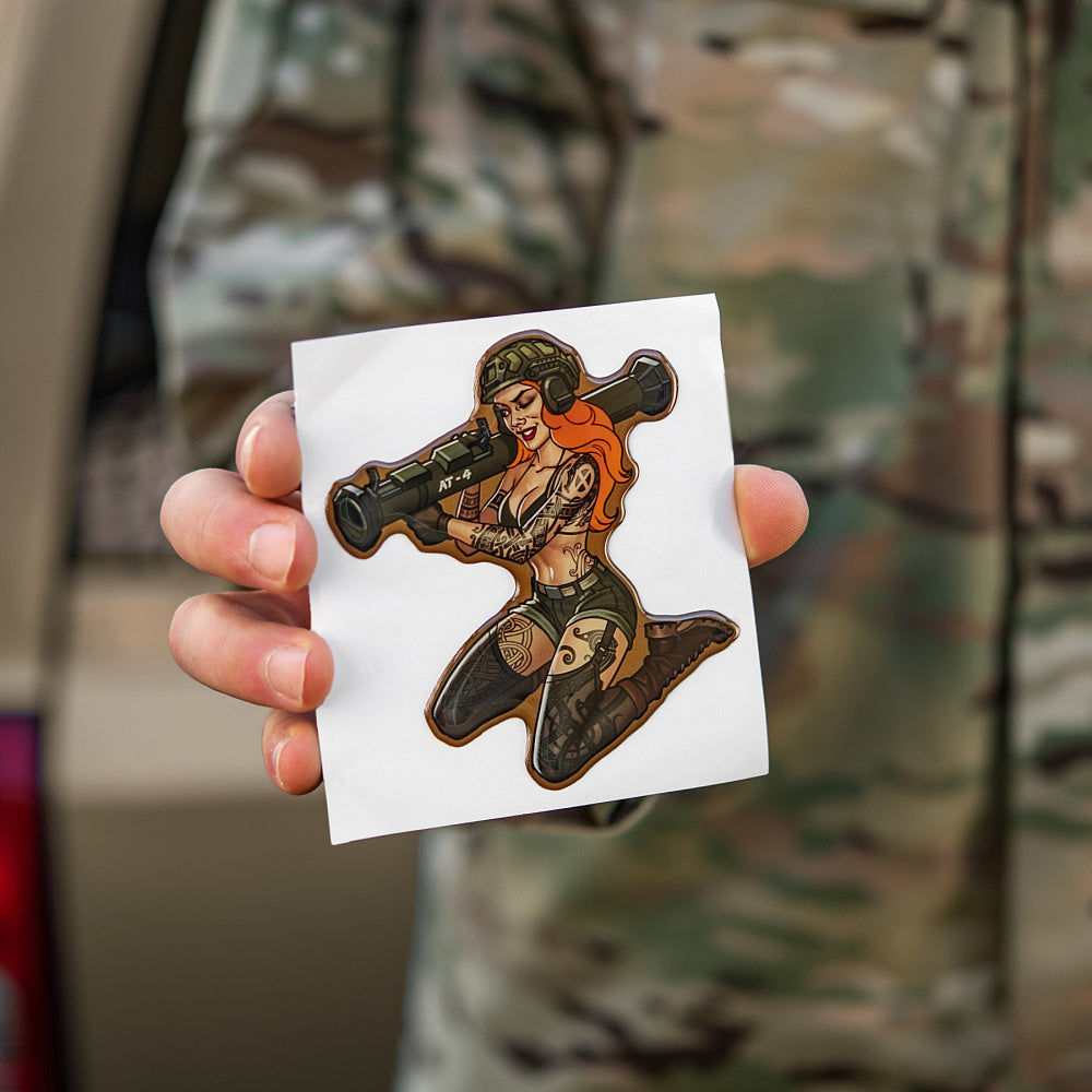 Sticker Tactical girl 