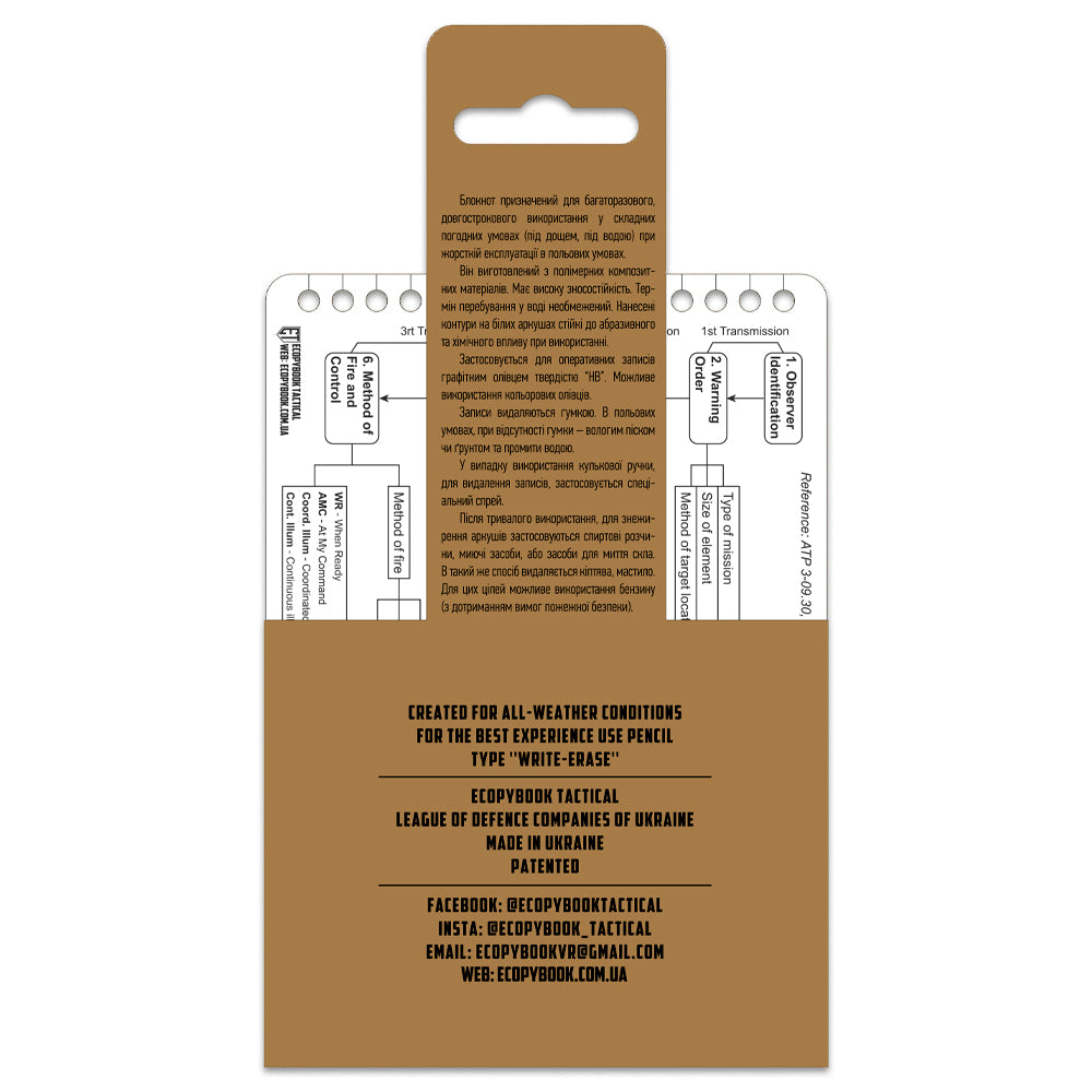 Ecopybook Tactical request for fire support (5 pcs.)