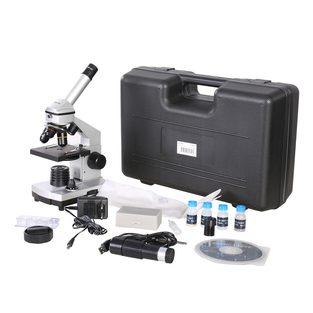 Byomic Beginners Microscoopset 40x - 1024x in Koffer