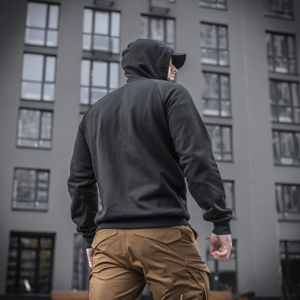 Cotton Raglan Hard Hoodie