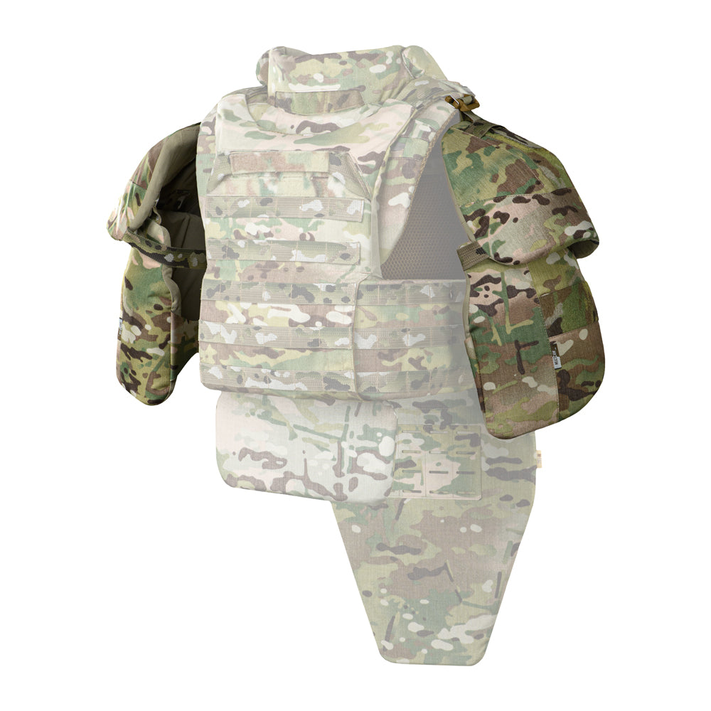 Ergonomic Shoulder Protection for ballistic panel inserts (pair)