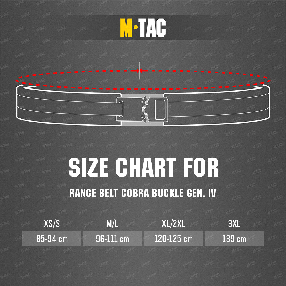 M-Tac Pas Range Belt Cobra Buckle Gen.IV